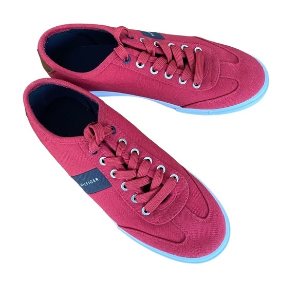 TOMMY HILFIGER Pandora Sneaker Mens Red Size 9 - Picture 1 of 11